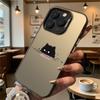 Cute Black Cat in Water Hard Phone Case for Iphone 16 15 14 13 12 11 Pro Max Mini Shockproof Anti-Scratch Protective Cover