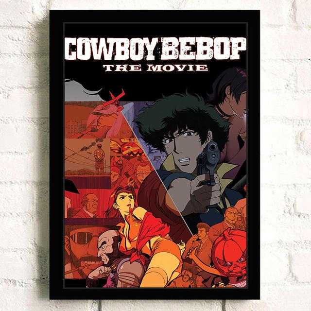 Japanese Action Science Fiction Anime Cowboy Room Oil Painting Poster Retro Art Home Wall Decoration Picture