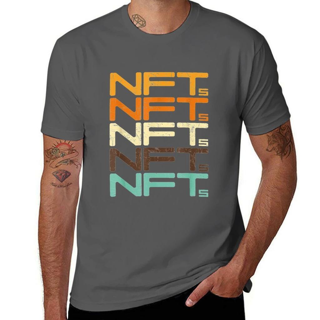 Vintage Nonfungible token Crypto Art Blockchain NFTs TShirt man t shirt designer cotton t shirt pack TShirt