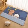 Kwai Anime Yier Bubu Floor Mat Floor Mat Soft Flannel Non-Slip Door  Rug for Living Room