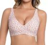 Reggiseno di alta qualità senza ferretto, in gelatina, con sostegno superiore, in seta ghiacciata, espansione esterna, taglia grande