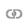 Dior Petit Cd Metal Crystal Silver Earrings Women earrings E1742PTCCY-D102