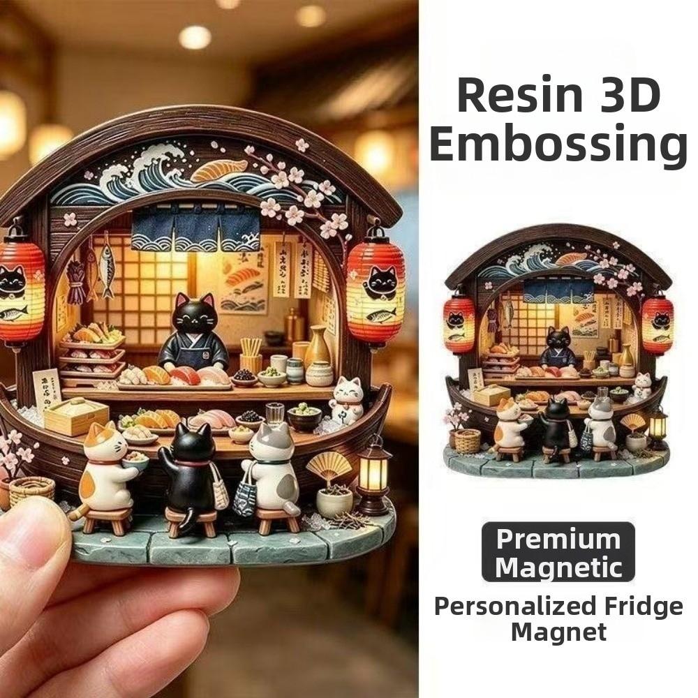 Shop Shape Refrigerator Magnet Resin Home Decoration Magnets Cute Refrigerator Decoration Kitchen