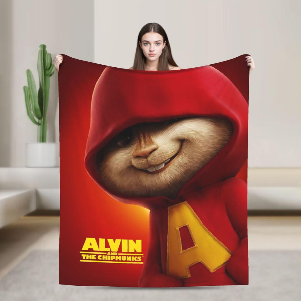 Alvin and the Chipmunks Blanket Multi-size Cozy and Lightweight  Throw Blankets for Couch Sofa and Bed