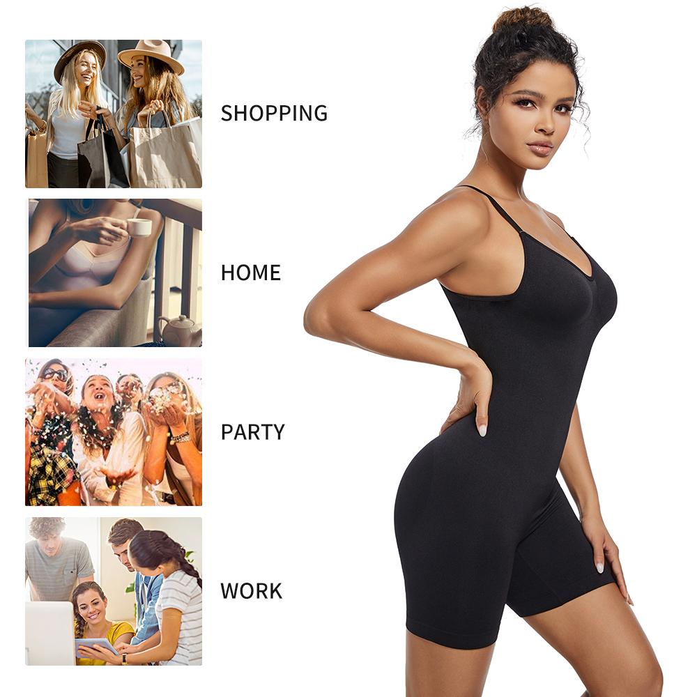 Shapewear-Body für Frauen, Bauchkontrolle, Ganzkörperformer, niedriger Rücken, Camisoles, Taillentrainer, schlankmachende Unterwäsche, Strampler, formende Tank-Tops, Trikots