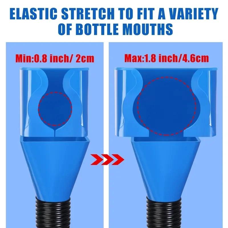 1/4 stücke Teleskop Auto Tanken Trichter Universal Motor Öl Benzin Filter Transfer Trichter Werkzeug Faltbare Tragbare Trichter