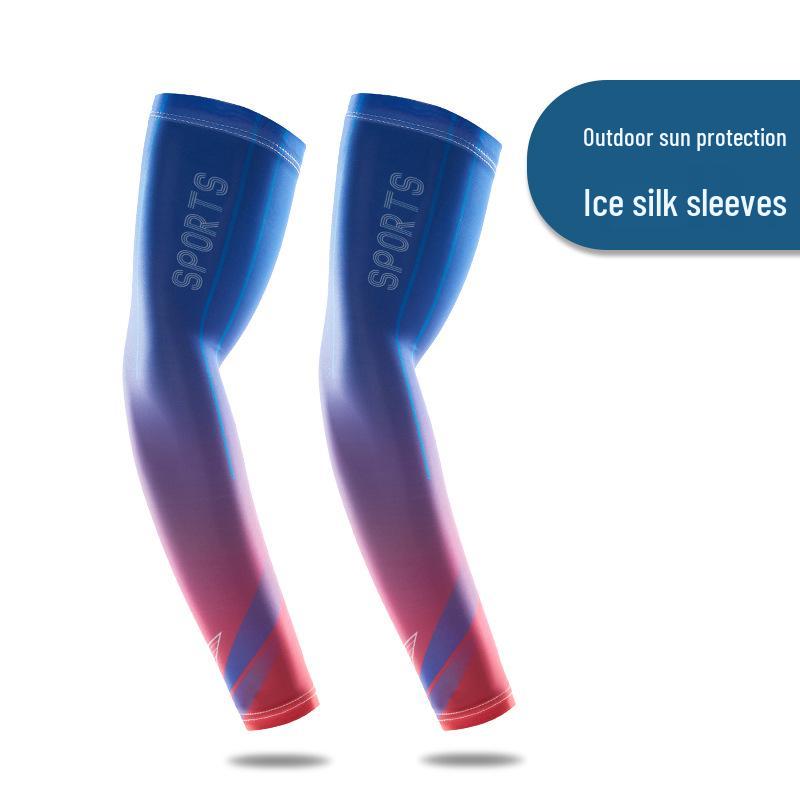 Breathable Summer Ice Silk Arm Sleeves for Sun Protection In Outdoor Sports