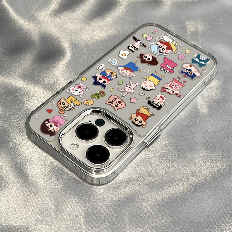 Crayon small new for apple 17promax phone case mirror 16pro fun 14/13/12 cartoon 15
