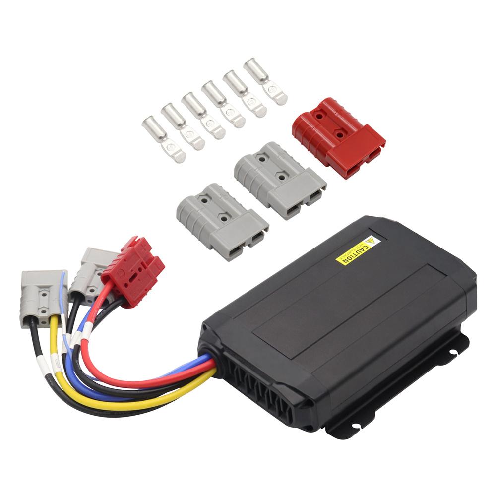 12-24V 25A DC Solar Dual Input Battery Charger Fit for RVs Campers Trailers Boat