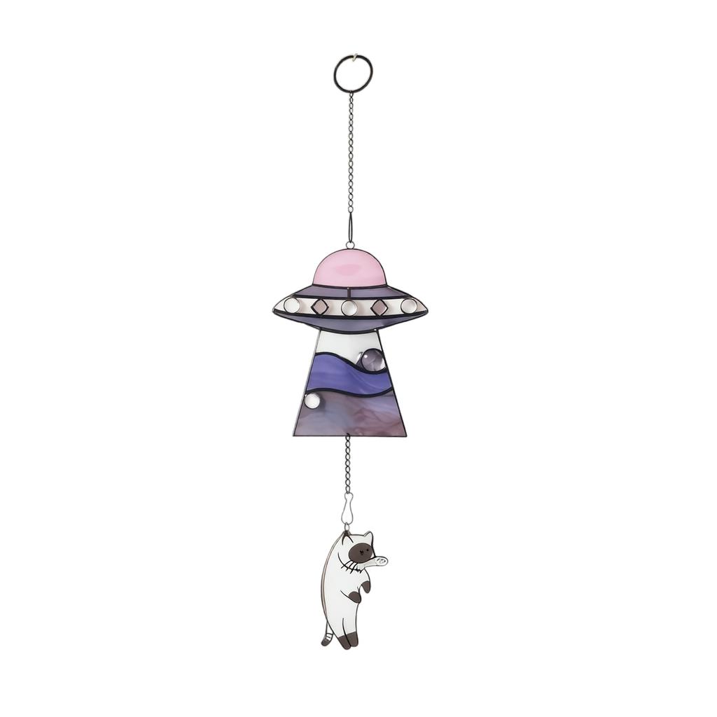 Spaceship Acrylic Pendant Keychain for Bag Decoration