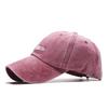 Exclusive for shark embroidery baseball hat bent edge cotton washed baseball cap European and American men's women's cap