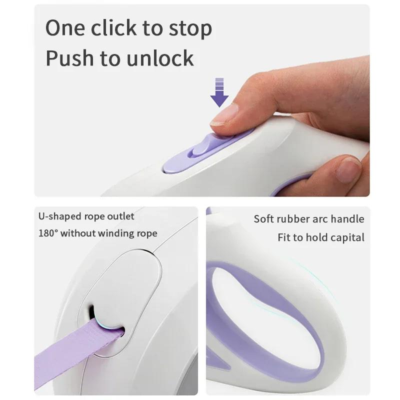 Streamer Led Lights Hondenriem Automatisch uitschuifbare nylon lijn Lijnen Premium duurzame hondenwandellijnen Trekkoord Huisdierproducten