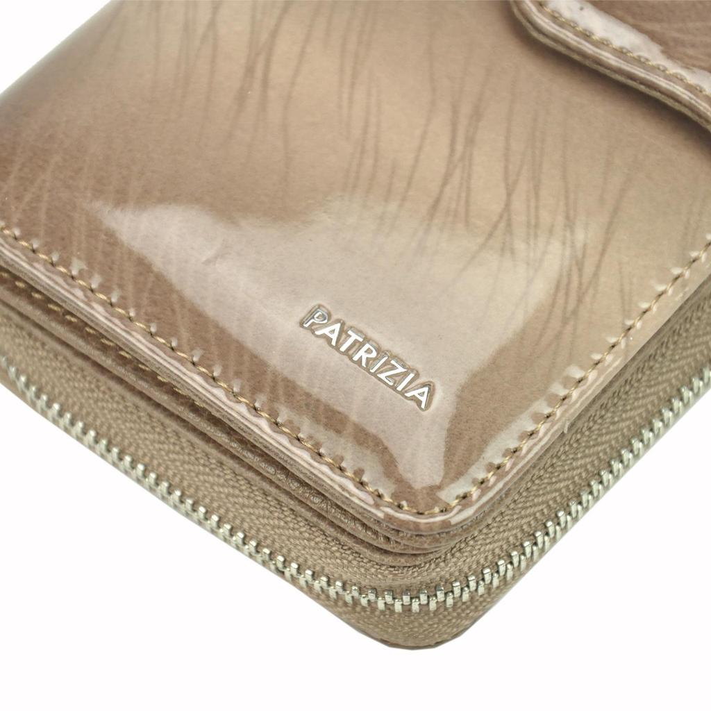 Vertikaler großer Leder-Damenportemonnaie PATRIZIA RFID