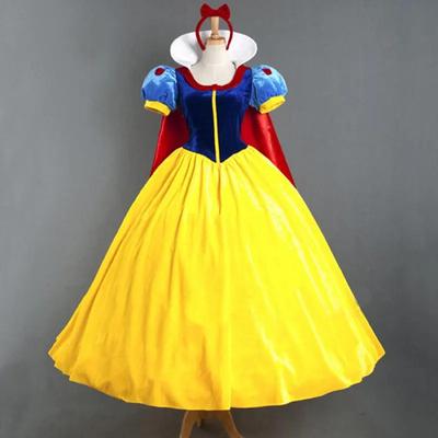Desenho animado princesa festa de halloween traje adulto cosplay vestido menina princesa vestido