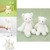 Adorable White Cat Plush Toy Cute Cat Doll Birthday Gift For Girls Soft Comfort Cushion