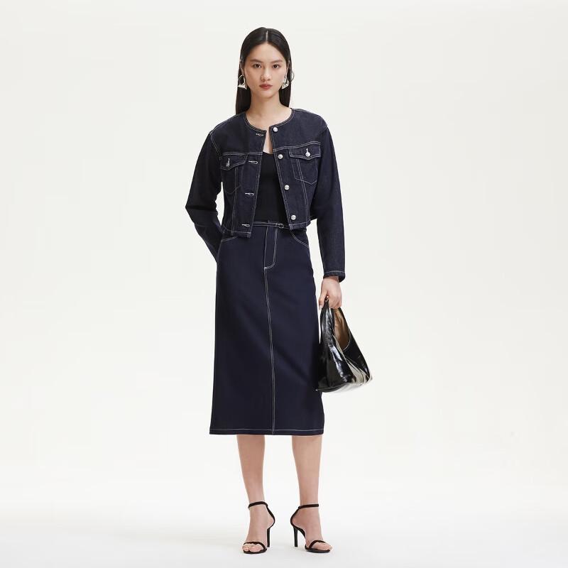 Veromoda Retro Washed Denim Short Jacket