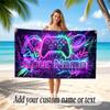 Spielcontroller-Thema Weiches Strandtuch Personalisierter Benutzerdefinierter Text Handtuch Tragbar für Strand Pool Reisen