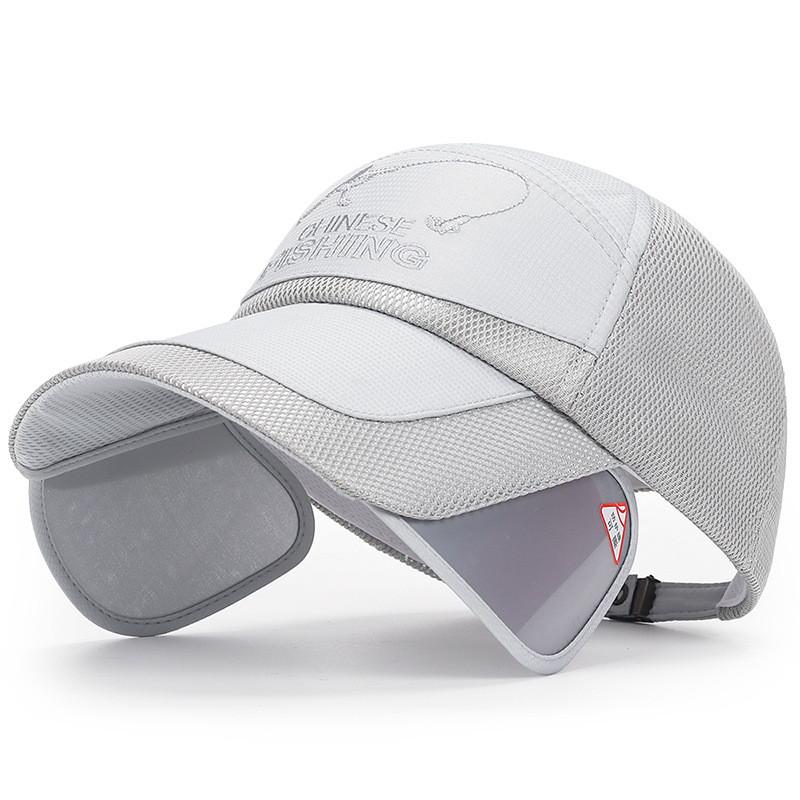 Letters Hats Embroidery Uv Sun Protection Summer Outdoor Sports Gift Fishing