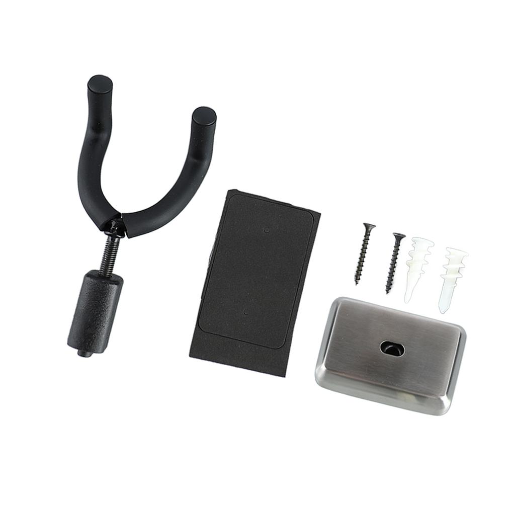 Guitar Wall Hanger Metal Sponge Sleeve Space Saving Square Guitar Hook with Screws