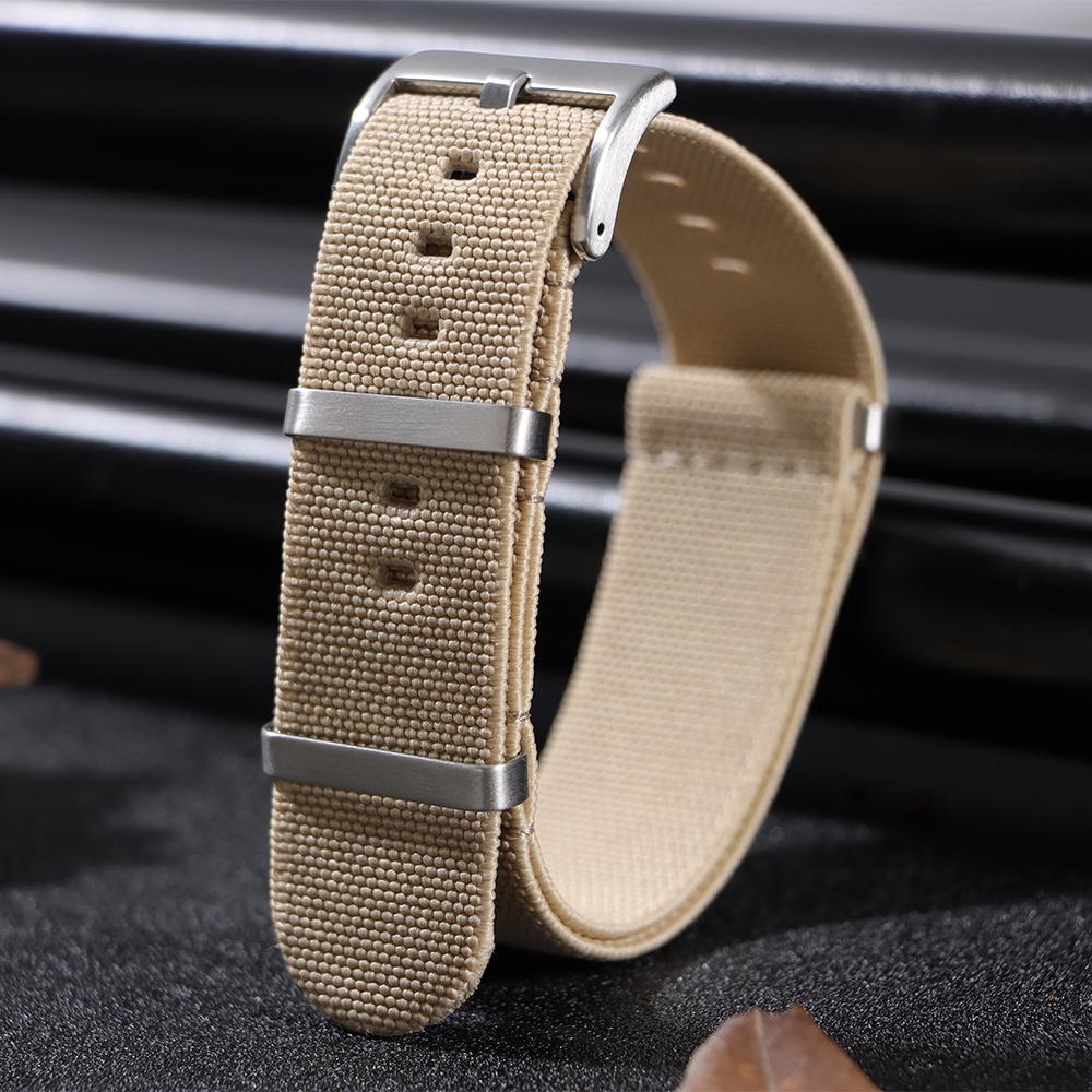 Nylon Watch Strap 18mm 20mm 22mm for Omega Military Sports Fabric Bands Elastic High-density Woven Wristband for Seiko Bracelet