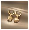 Exquisite Cat's Eye Stud Earrings: Trendy, High-End Design for Women, Autumn/Winter 2021