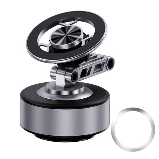 Foldable Magnetic Car Phone Holder 360 Degrees Rotatable Vacuum Suction Phone Mount for Dashboard Windshield Hands-Free Navigation Phone Stand