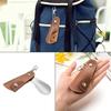 Japan and South Korea Metal Leather Shoehorn Portable Unisex Shoe Lifter Hanging Deduction Shoehorn for Keychain