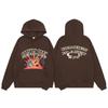 Unisex Broken Planet Print Velvet Hoodie - Trendy & Casual