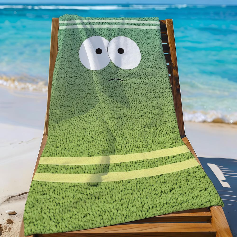 Funny T-Towelie Cartoon Towel Sports Quick Dry Travel Camping Gear Sandproof Soft Light Large Beach Towel