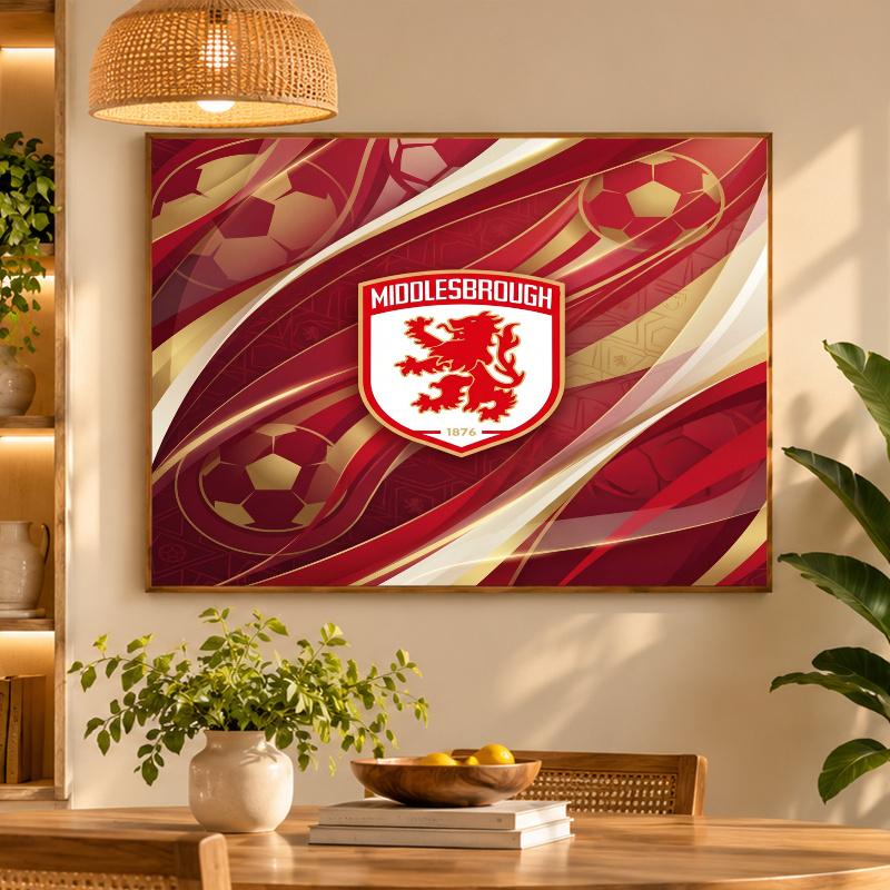 5D Diamond Painting Middlesbrough FC DIY Full Drill Diamond Art Kit Home Decoration