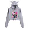 JOJO's Bizarre Adventure Anime Cat Ear Cropped Women's Hoodie