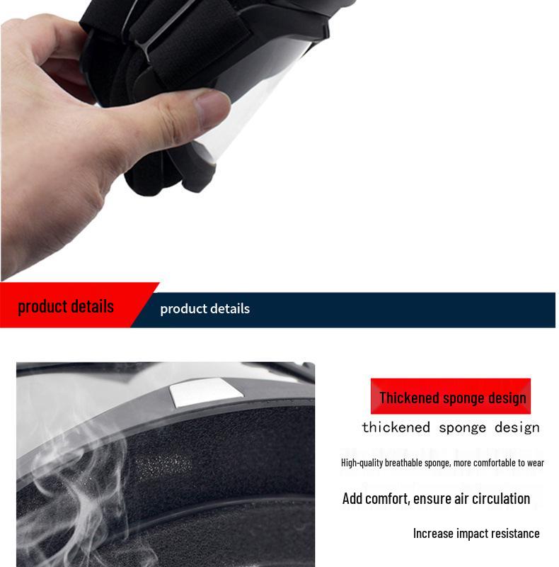 Retro Harley Windproof Face Shield & Goggles for Motorcycle Riding