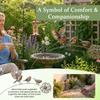 Metal Bird Garden Stake Weather Resistant Bird Plant Stake Robin Yard Ornament  Flower Pot Decor