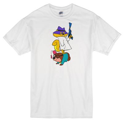 GEHEIMES EICHHÖRNCHEN MAROKKO MAULWURF ZEICHENTRICK SPION ANIMATION TV WEISS T-Shirt