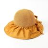UV-blocking Blackout Ribbon Bucket Hat (yellow) Wide-brimmed Hat