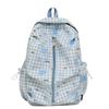 Schoolbag High Value Plaid Schoolbag Female Junior High School Student High School Student Light Casual Backpack Korean Primary School Student 