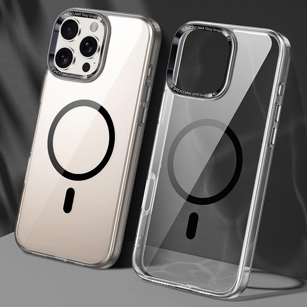 

XUNDD Чохол для iPhone 16 Pro Сумісний з MagSafe TPU+Акрил Кути з повітряними подушками Захисна кришка Transparent