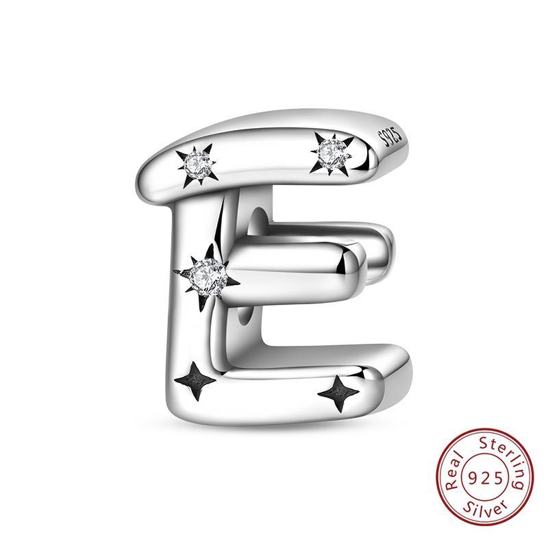 Classic Copper 26 Letters A-Z Alphabet Charms Stars Letter Beads Fit Bracelet Diy Charm For Woman Jewelry Making
