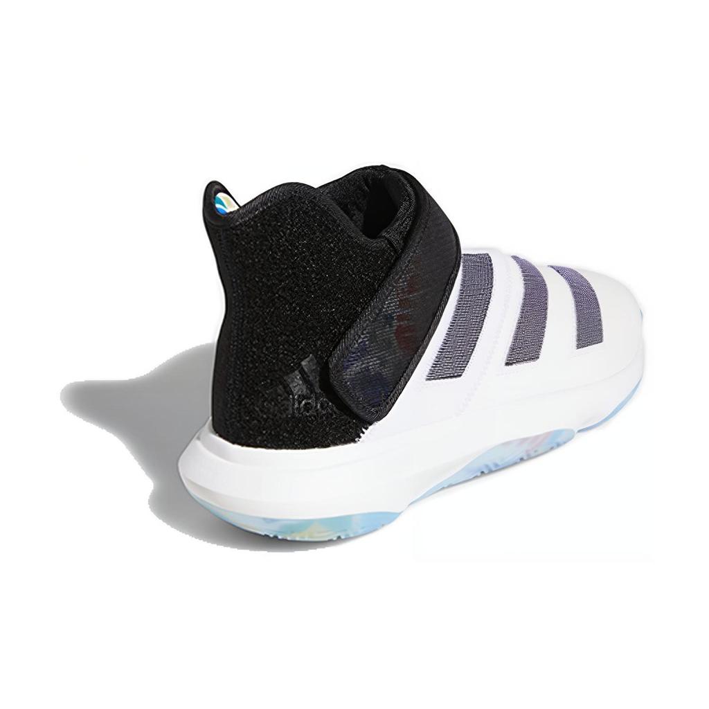 Adidas Harden B/E 3 Slip Resistant Lightweight Mid top Basketball Shoes Men's White Black EG5099