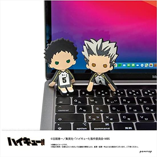 POMMOP Chocotto Rubber Collection A W45 x H73 x D4mm PVC Rubber and Iron Plate U91 21L 038 Box of 6 Haikyu!!
