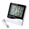 ABBP-Large Screen Thermometer And Hygrometer Household Indoor And Outdoor Alarm Clock Temperature Meter Digital Display