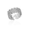 Zircon Bar Rings For Women Stainless Steel Bar Opening Geometric Ring 2025 Trending Luxury Wedding Aesthetic Jewelry Anillos
