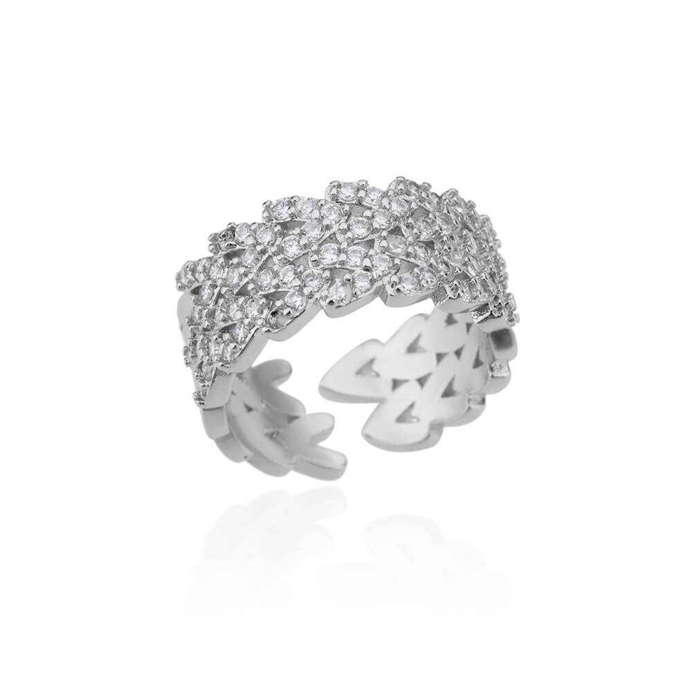 Zircon Bar Rings For Women Stainless Steel Bar Opening Geometric Ring 2025 Trending Luxury Wedding Aesthetic Jewelry Anillos