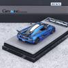 1:64, One:1 Glossy Silver/matte Blue, High-grade Resin Static Miniature Simulation Car Toy Model, Boy Collection Ornament.