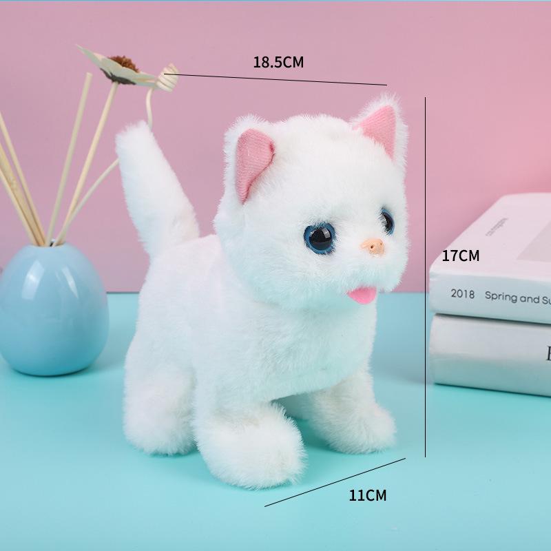 

Interactive Walking & Meowing Plush Kitten Toy – Perfect Children s Gift