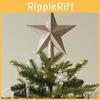 Christmas Tree Topper Star With Metallic Finish And Fivepoint Design For Festive Display