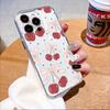 Red Cherries with Bows Pattern Phone Case for IPhone 17 15 16 14 13 12 11 Pro Max  Plus 12 13 Mini TPU Protect Cover