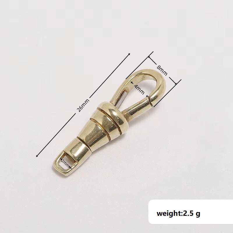 New Trendy Brass Gourd-shaped Key Hook Pendant Adjustable Lobster Clasp High-end Bag Buckle DIY Jewelry Accessories