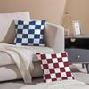 Künstlerisches Schachbrett-Stil Elegante Kunst Kissenbezug Leinen Kissenhülle Weich Für Sofa Bett Wohnzimmer Dekoration
