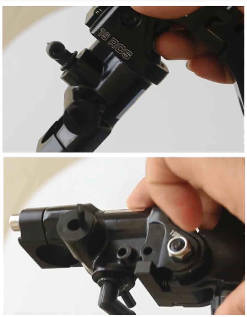 Pair Motorcycle 19 Rcs Brake Master Cylinder Cable Clutch Radial Brake Pump 22mm 7/8'' Universal